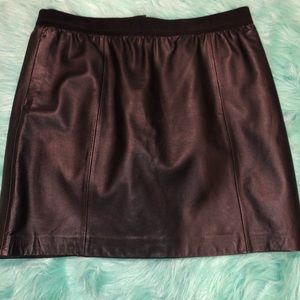 Cute Black Leather mini shirt